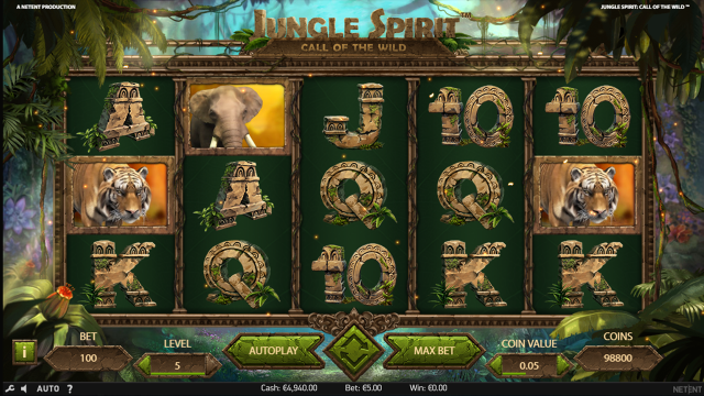 Игровой интерфейс Jungle Spirit: Call Of The Wild 6