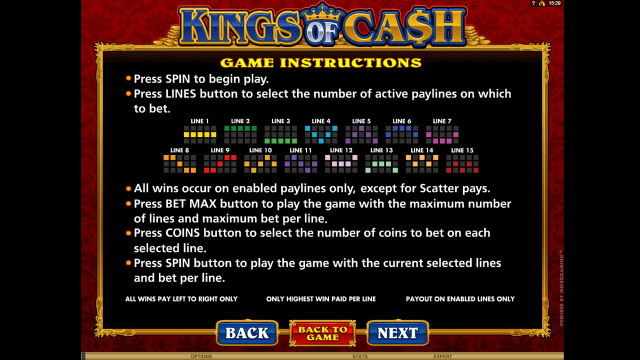 Бонусная игра Kings Of Cash 7