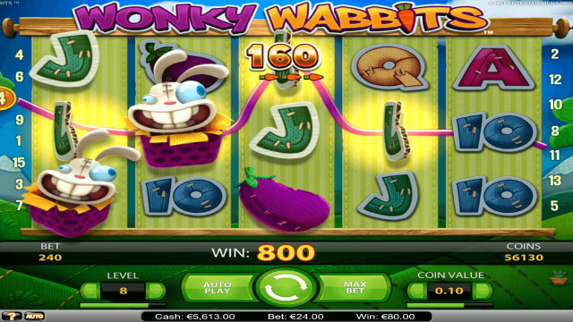 Характеристики слота Wonky Wabbits 8