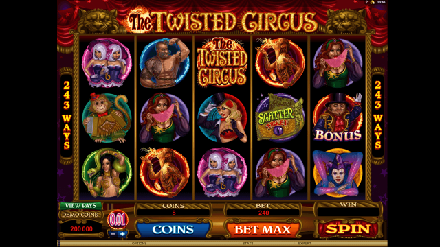 Бонусная игра The Twisted Circus 1